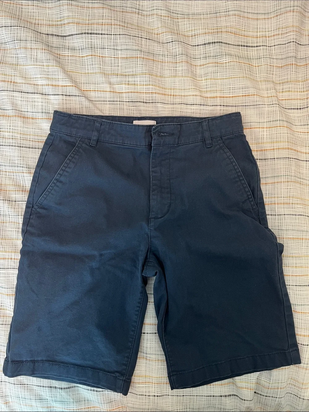 Old Navy Kid’s Dark Navy Flat Front Chino Shorts